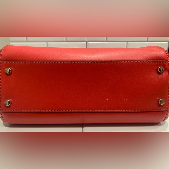 Kate Spade Post St Little Nadine Red Leather Envelope Shoulder Hand Bag - Picture 6 of 7